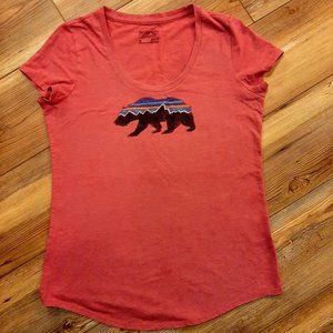 Red Patagonia TShirt with California Mountain Bear